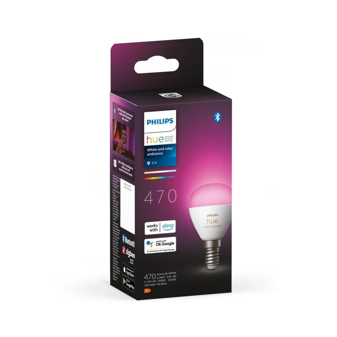 PHILIPS HUE ÄLYLAMPPU WCA 40W E14 2000-6500K (RGB)