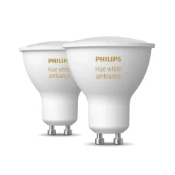PHILIPS HUE WHITE AMBIANCE ÄLYLAMPPU 4.3W GU10 2KPL 250L 2200-