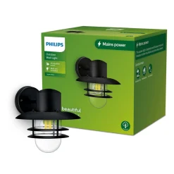 PHILIPS INYMA ULKOSEINÄVALAISIN MAX 25W E27 MUSTA
