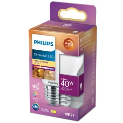 PHILIPS LED-LAMPPU 40W P45 E27 HUURRE 470L 2200-2700K