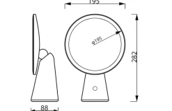 PHILIPS MIRROR LED-MEIKKIPEILI 4.5W 3000-5000K USB VAALEANPUNAI