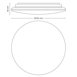 PHILIPS MOIRE KATTOVALAISIN 10W 2700K PYÖREÄ VALKOINEN