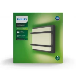 PHILIPS PETRONIA ULKOSEINÄVALAISIN ANTRASIITTI 12W IP44 2700K