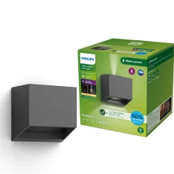 PHILIPS ALIX ULTRA EFFICIENT ULKOSEINÄVALAISIN 4,3W 27K ANTRASI