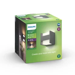 PHILIPS ARBOUR ULKOSEINÄVALAISIN ANTRASIITTI 2X4.5W IP44 2700K