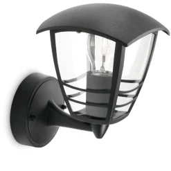 PHILIPS CREEK ULKOSEINÄVALAISIN MUSTA 60W 230V HIMMENNETTÄVÄ