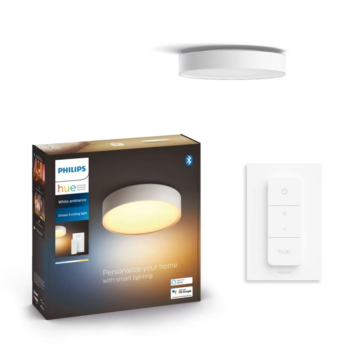 PHILIPS HUE ENRAVE KATTOVALAISIN (PIENI) 26,1CM 2200-6500K