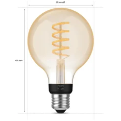 PHILIPS HUE WA ÄLYLAMPPU FILAMENT 7W G93 E27 550L 2200-4500K