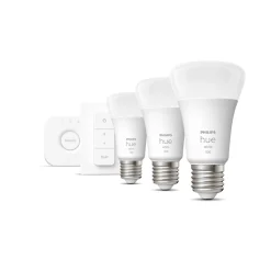 PHILIPS HUE WHITE ALOITUSPAKKAUS 9.5W A60 E27 3-SET 1055L 2700K