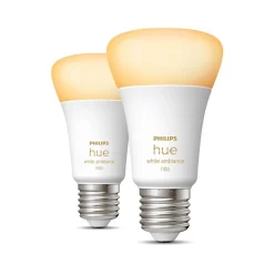 PHILIPS HUE WHITE AMBIANCE ÄLYLAMPPU 8W A60 E27 2KPL 800L 2200