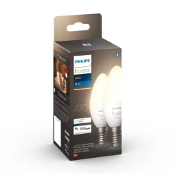 PHILIPS HUE WHITE ÄLYLAMPPU 5.5W B39 E14 2KPL 470L 2700K