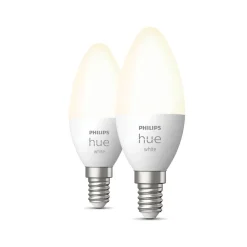 PHILIPS HUE WHITE ÄLYLAMPPU 5.5W B39 E14 2KPL 470L 2700K