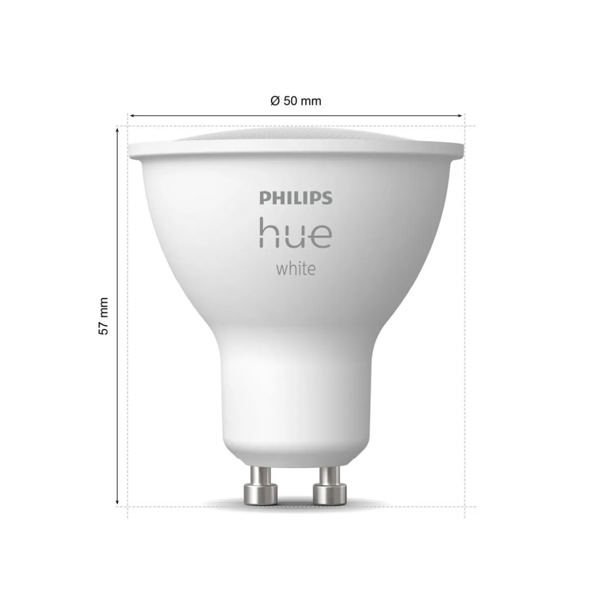 PHILIPS HUE WHITE ÄLYLAMPPU 5.2W GU10 400L 2700K