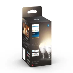 PHILIPS HUE WHITE ÄLYLAMPPU 5.7W LUSTER E14 2KPL 470L 2700K