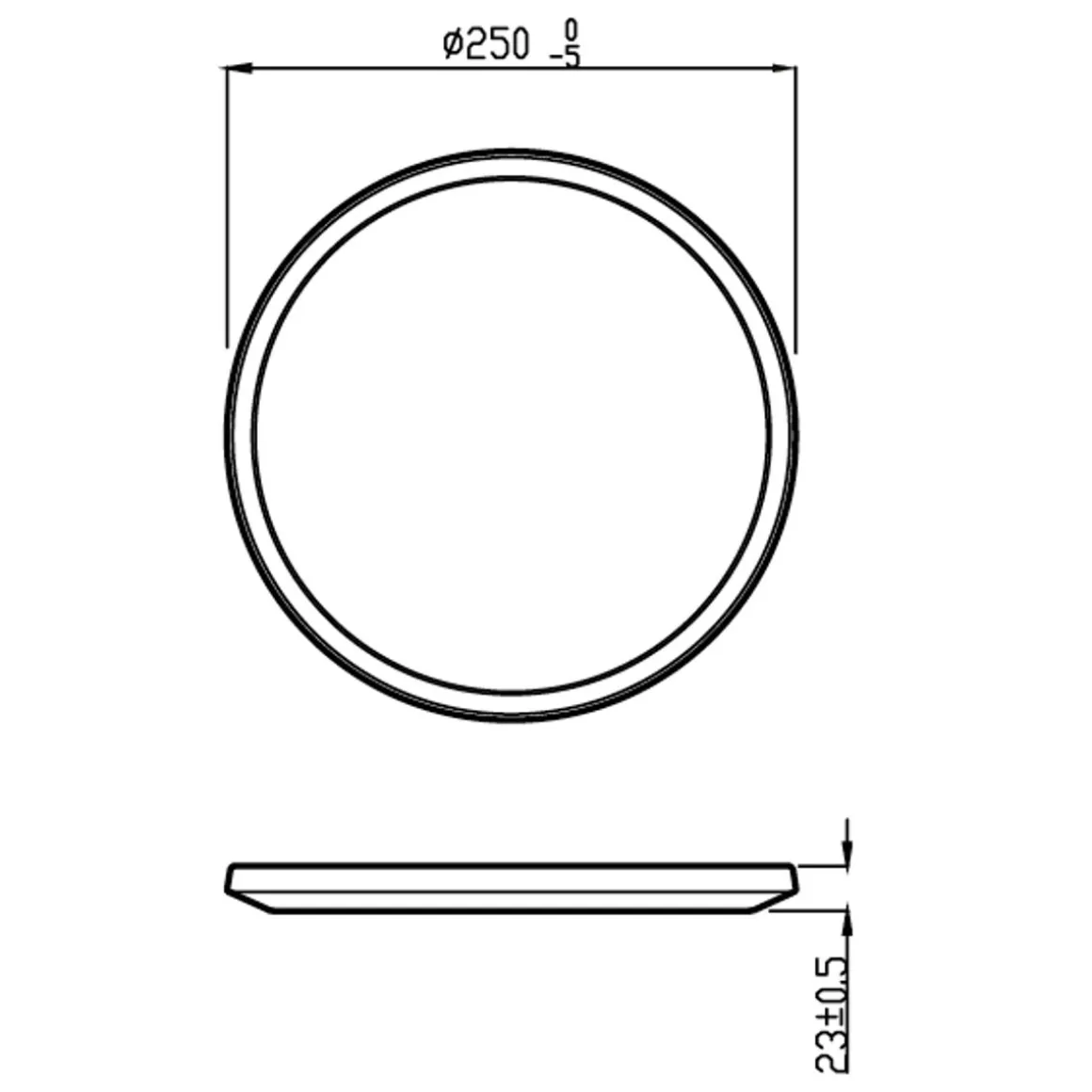 PHILIPS KATTOVALAISIN 24,5 CM 15W 40K IP54 MUSTA PYÖREÄ