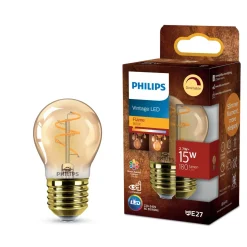 PHILIPS LED KRUUNULAMPPU 15W P45 E27 AMBER 1800K HIMMENNYS