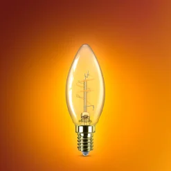 PHILIPS LED KYNTTILÄLAMPPU 15W B35 E14 AMBER 1800K HIMMENNYS