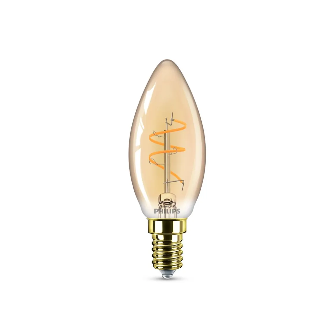 PHILIPS LED KYNTTILÄLAMPPU 15W B35 E14 AMBER 1800K HIMMENNYS
