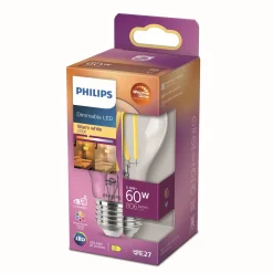 PHILIPS LED-LAMPPU 60W A60 E27 KIRKAS 806L 2200-2700K