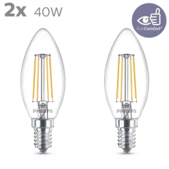 PHILIPS LED-LAMPPU 40W B35 E14 KIRKAS 470L 2700K