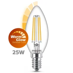PHILIPS LED-LAMPPU 5W B35 E14 KIRKAS 250L 2200-2700K