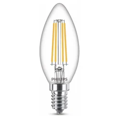 PHILIPS LED-LAMPPU 5W B35 E14 KIRKAS 250L 2200-2700K