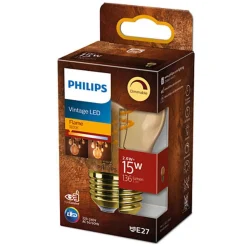 PHILIPS LED-LAMPPU 15W P45 E27 GOLD 136L 1800K