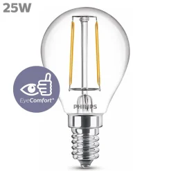 PHILIPS LED-LAMPPU 25W P45 E14 KIRKAS 250L 2700K