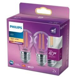 PHILIPS LED-LAMPPU 40W P45 E27 KIRKAS 470L 2700K