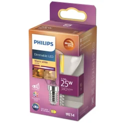 PHILIPS LED-LAMPPU 25W P45 E14 KIRKAS 250L 2200-2700K