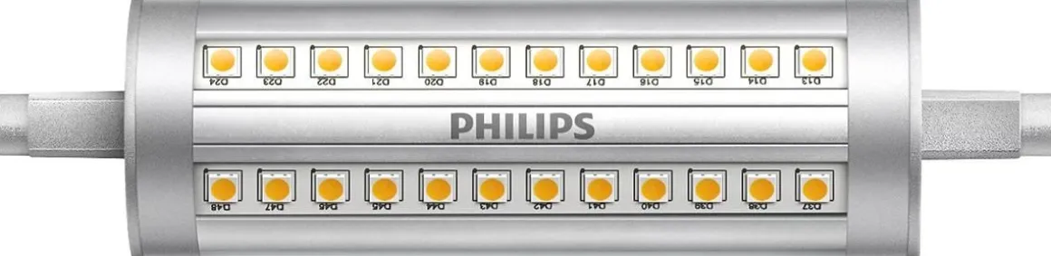 PHILIPS LED-LAMPPU 14W R7S 3000K 118MM HIMMENNETTÄVÄ