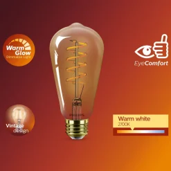 PHILIPS LED-LAMPPU 7W ST64 E27 2200-2700K