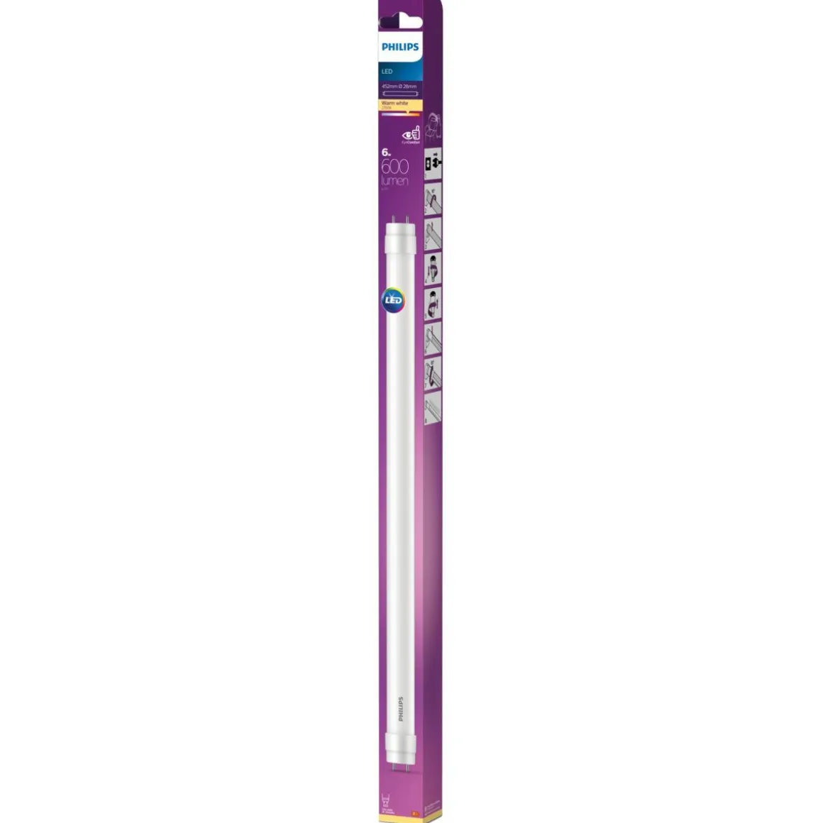 PHILIPS LED-PUTKI 6W T8 G13 2700K 450MM