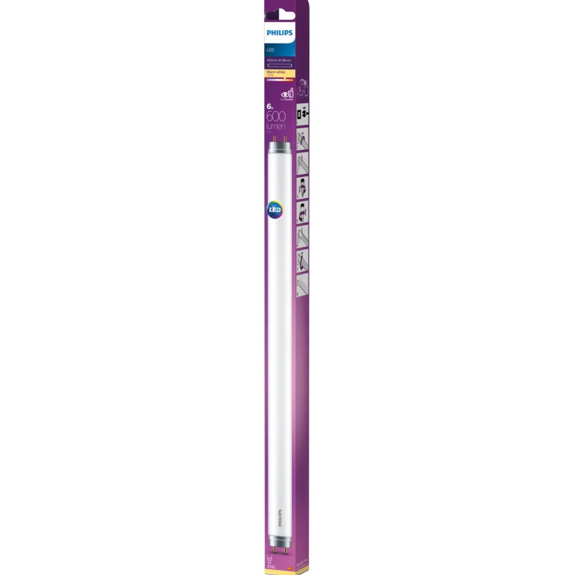 PHILIPS LED-PUTKI 6W T8 G13 2700K 450MM