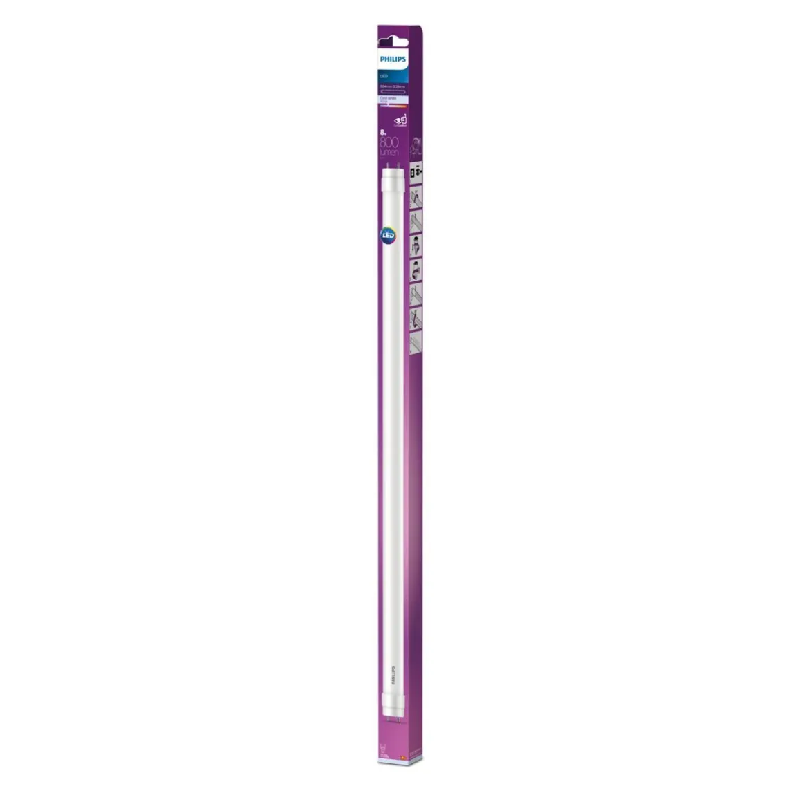 PHILIPS LED-PUTKI 8W T8 G13 4000K 600MM