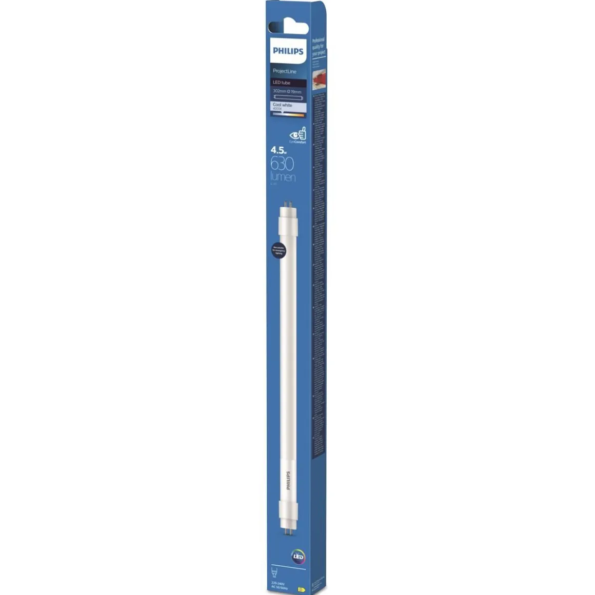 PHILIPS LED-PUTKI 4.5W T5 G5 MINI 4000K 300MM