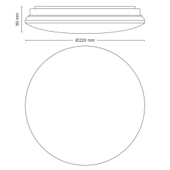 PHILIPS MOIRE KATTOVALAISIN 6W 2700K PYÖREÄ VALKOINEN