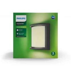 PHILIPS SAMONDRA SEINÄVALAISIN ANTRASIITTI 12W IP44 2700K