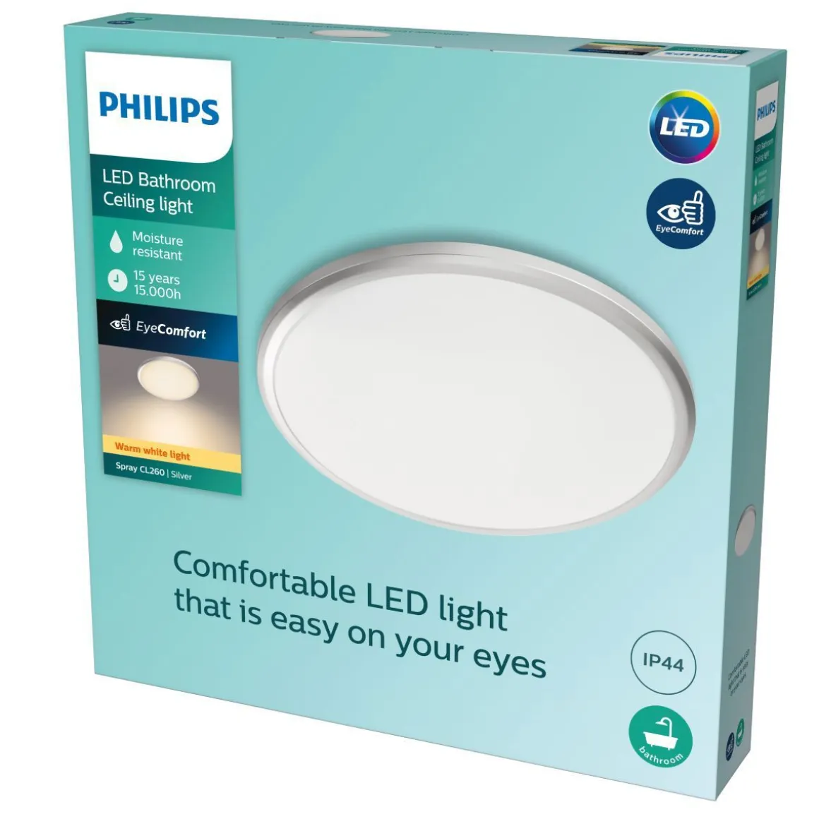 PHILIPS SPRAY KATTOVALAISIN 17W 27K IP44 1500L 2700K