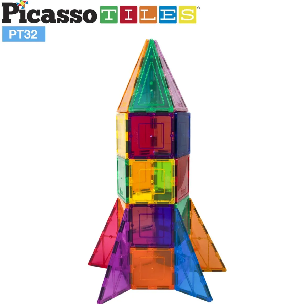 PICASSO TILES 32PC ROCKET BOOSTER MAGNETIC