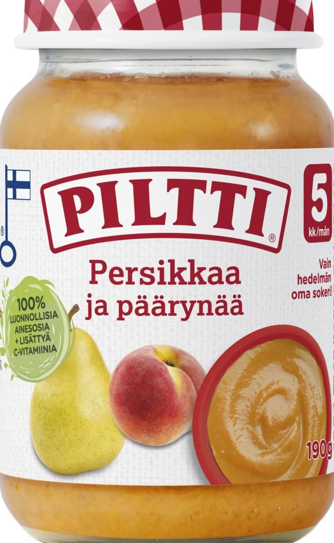 PILTTI PERSIKKAA JA PÄÄRYNÄÄ 5KK 190 G