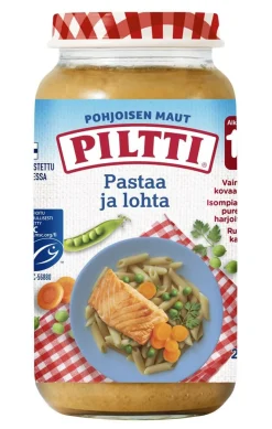 PILTTI POHJOISEN MAUT PASTAA JA LOHTA LASTENATERIA 1-3V 250 G