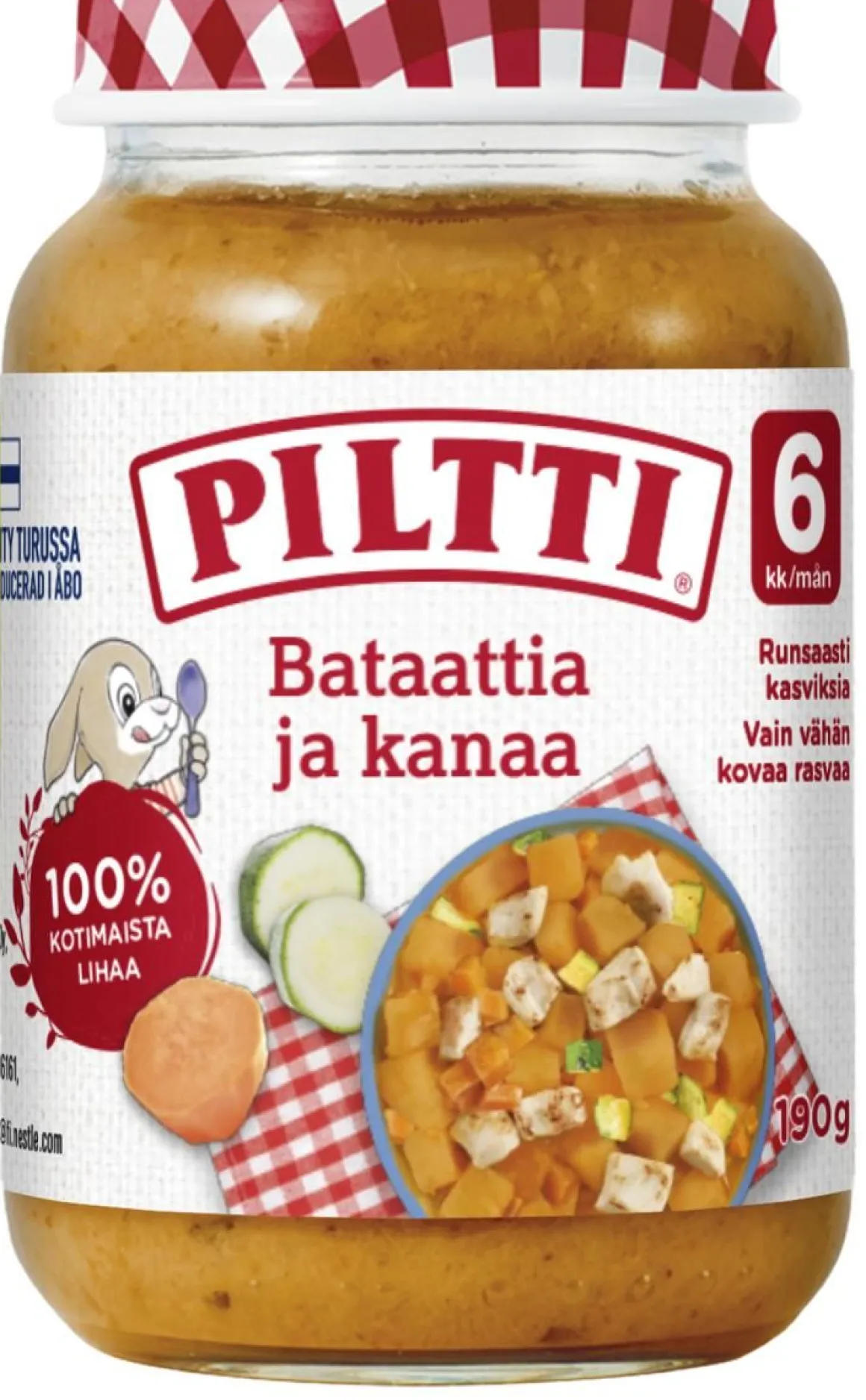 PILTTI BATAATTIA JA KANAA LASTENATERIA 6KK 190 G