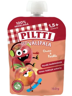 PILTTI ISO VÄLIPALA OMENA-PERSIKKA 2+V ANNOSPUSSI 150 G