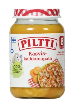 PILTTI KASVIS-KALKKUNAPATA 8KK 190 G