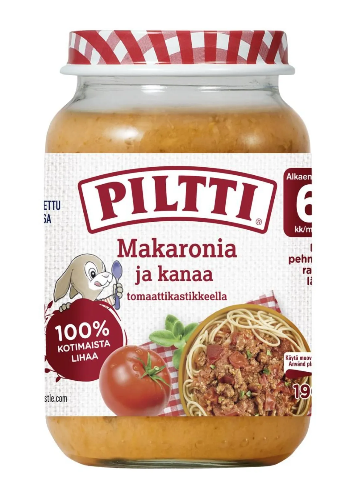PILTTI MAKARONIA JA KANAA TOMAATTIKASTIKKEESSA LASTENATERIA 6
