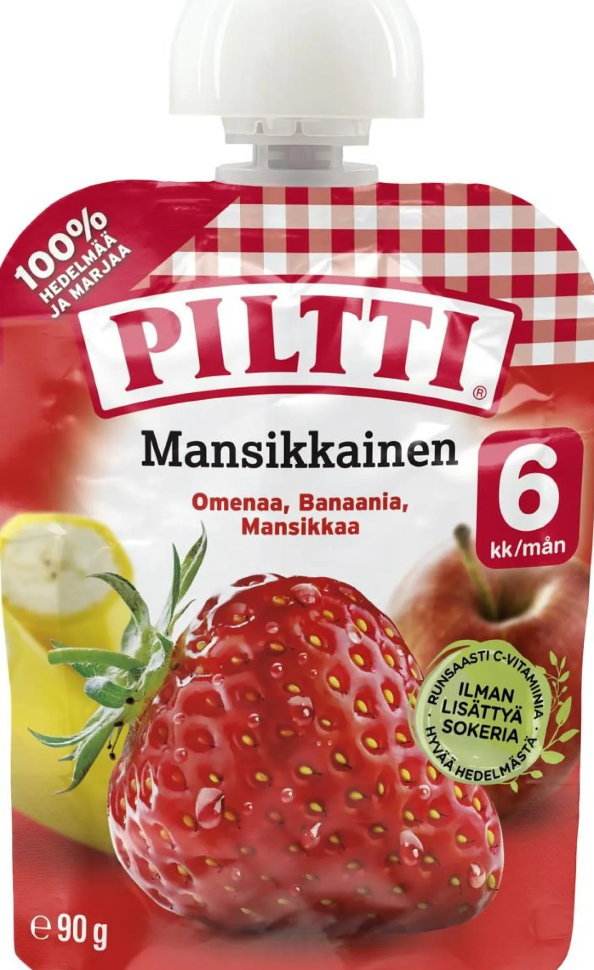 PILTTI MANSIKKAINEN JUOTAVA VÄLIPALA 90 G