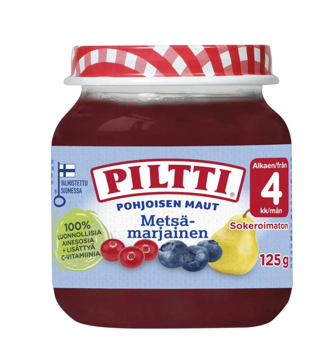 PILTTI POHJOISEN MAUT METSÄMARJAINEN 4KK 125 G
