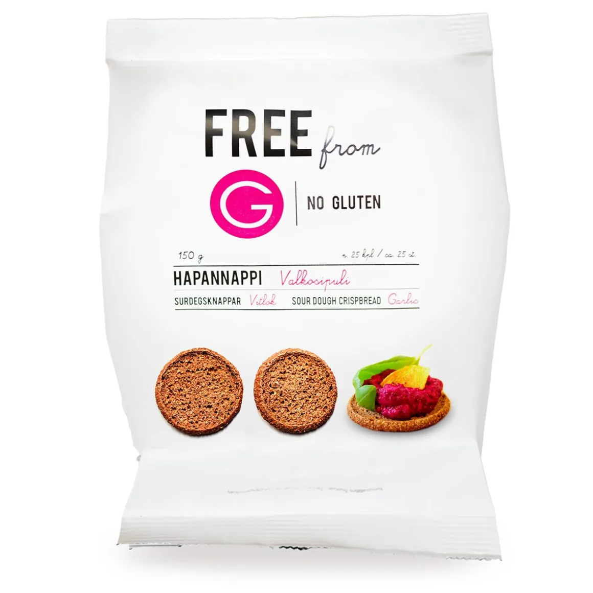 PIRJON PAKARI FREE FROM G HAPANNAPPI VALKOSIPULI 150 G