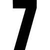 PISLA NUMEROTARRA 7 MUSTA 17CM